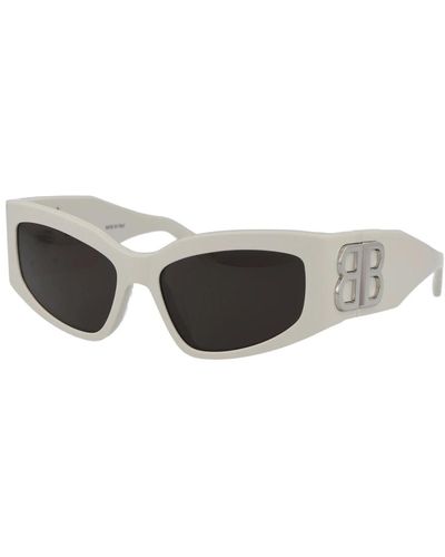 Balenciaga Stylische sonnenbrille mit bb0321s design - Weiß