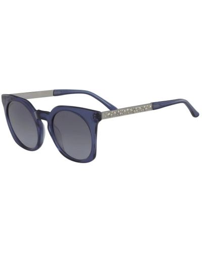Karl Lagerfeld Blau/silber sonnenbrille kl947s-077,sonnenbrille schwarz/silber gradient linse kl947s-001