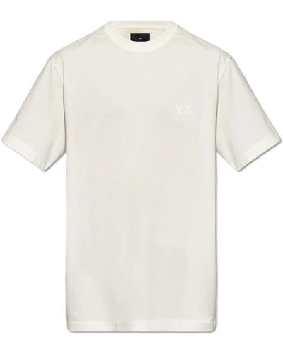 Y-3 T-shirt mit logo - Weiß