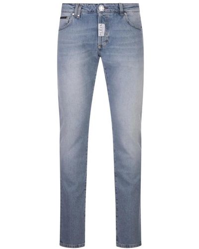 Philipp Plein Slim-Fit Jeans - Blue