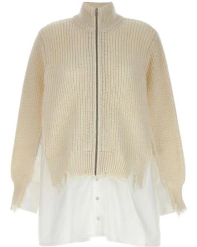 MM6 by Maison Martin Margiela Cardigans - Natural