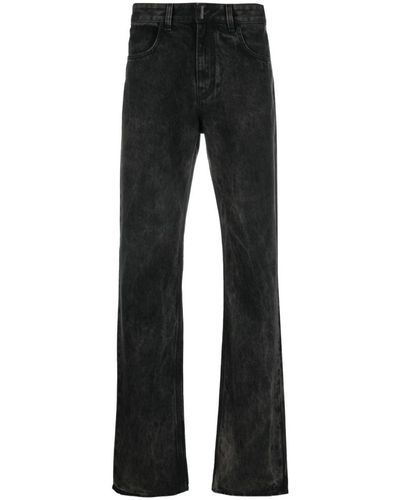 Givenchy Zerrissene Straight-Leg Jeans - Schwarz