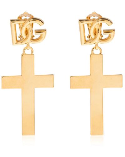 Dolce & Gabbana Messing clip-on ohrringe - Mettallic