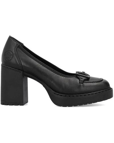 Rieker Court Shoes - Black