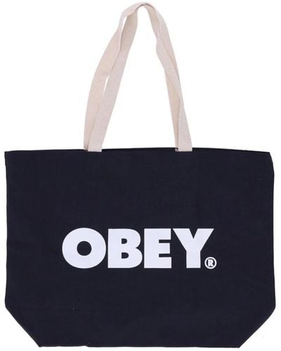 Obey Bold tote bag - streetwear kollektion - Blau