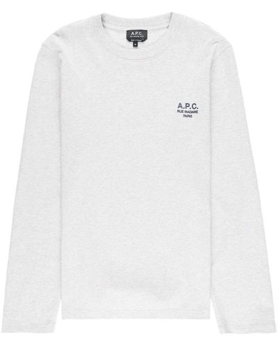 A.P.C. Long Sleeve Tops - White