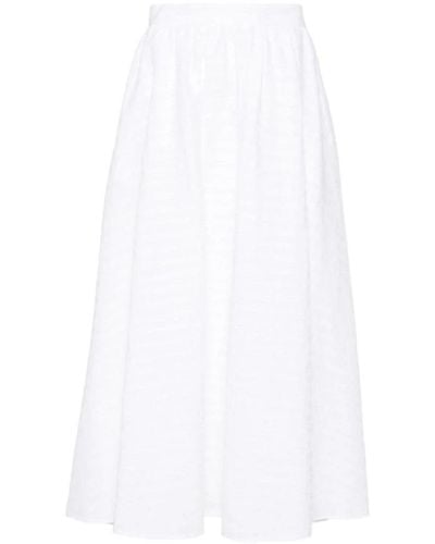 MSGM Midi Skirts - White