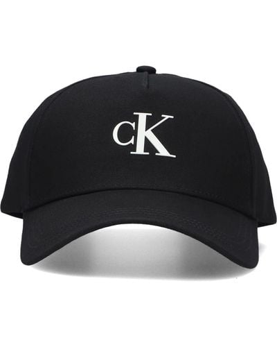 Calvin Klein Schwarze archive cap mit weißem label