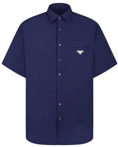 Prada Short Sleeve Shirts - Blue