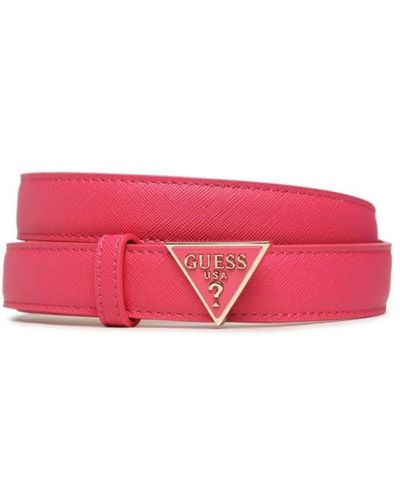 Guess Cinturón con hebilla logo - Rosa