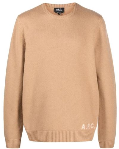 A.P.C. Knitwear > round-neck knitwear - Neutre