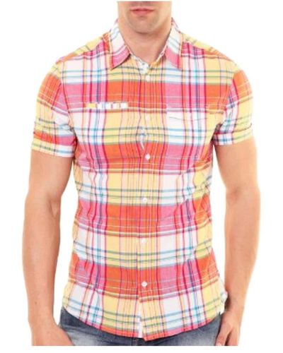 Pepe Jeans Short Sleeve Shirts - Red