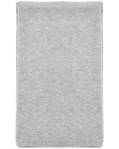 Totême Melange grey fine knit scarf - Grau