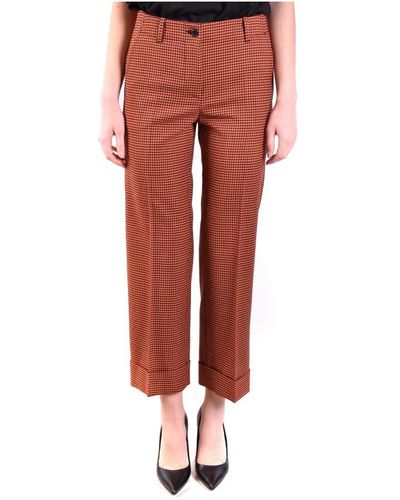 Alberto Biani Cropped Trousers - Red