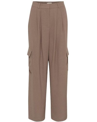 Soaked In Luxury Wide trousers - Braun