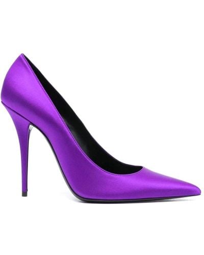 Saint Laurent Court Shoes - Purple