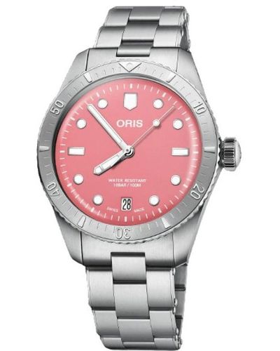 Oris Divers sixty-five orologio in acciaio - Rosa