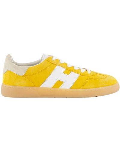 Hogan Coole blaue sneaker - Gelb