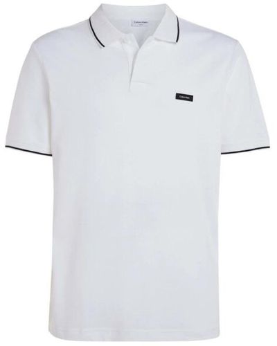 Calvin Klein Polo Shirts - White