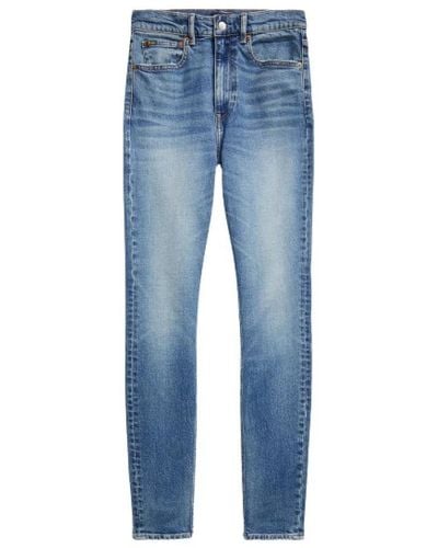 Polo Ralph Lauren Jeans skinny vita vita tompkins - Blu