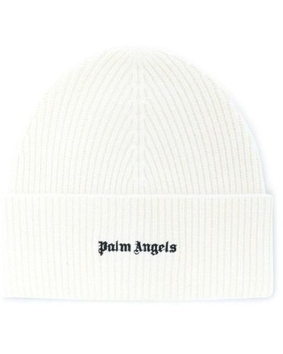 Palm Angels Beanies - White