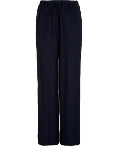 Armani Exchange Georgette cropped trousers - Azul