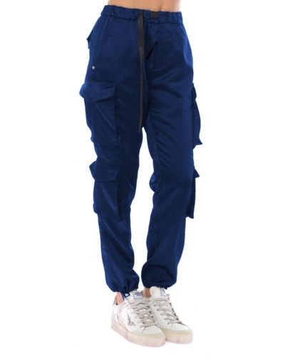 White Sand Tapered Trousers - Blue