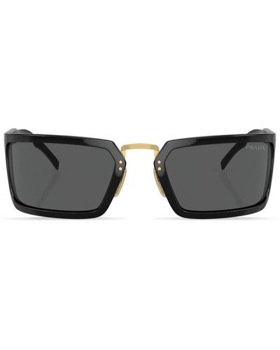 Prada Schwarze sonnenbrille mit original-etui - Grau