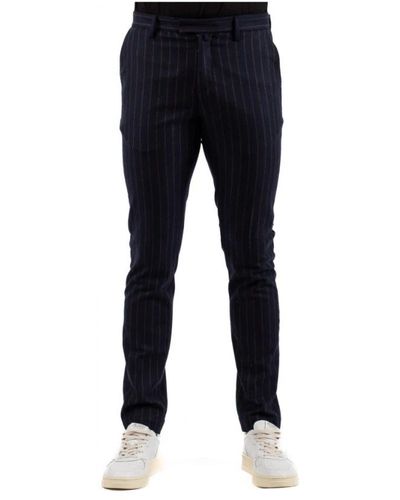 Brooksfield Trousers > slim-fit trousers - Bleu