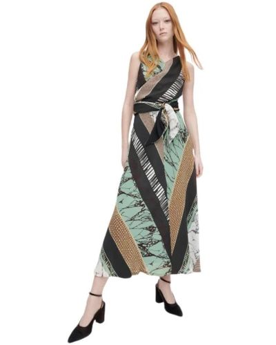 PS by Paul Smith Maxi abito assembled stripe - Verde