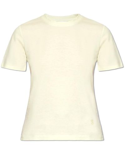 Yves Salomon Camiseta de algodón - Neutro