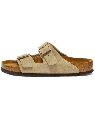 Birkenstock Shoes > flip flops & sliders > sliders - Marron