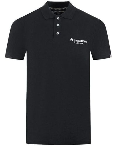 Aquascutum Polo Shirts - Black