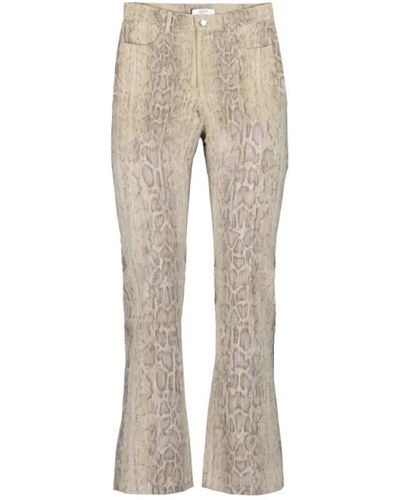 Roseanna Pantaloni con stampa pitone in misto cotone - Neutro