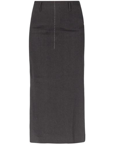 Tela Midi Skirts - Gray