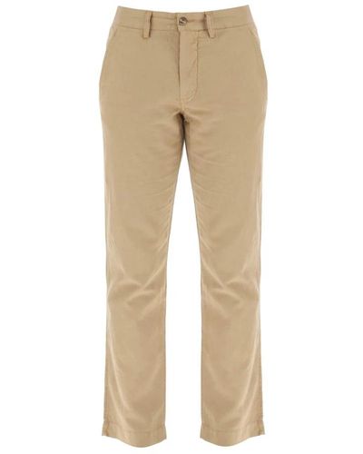 Ralph Lauren Polo linen and cotton blend pants for - Neutro