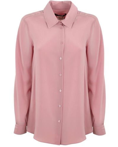 Weekend by Maxmara Camisa seda rosa crepe de chine