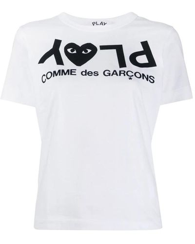 COMME DES GARÇONS PLAY T-camicie - Bianco