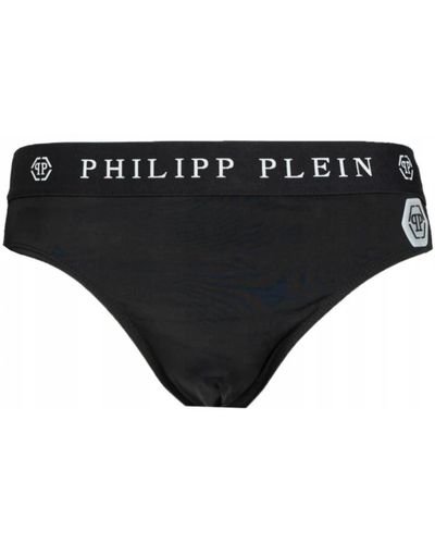 Philipp Plein Costume da bagno in poliammide nera per - Nero