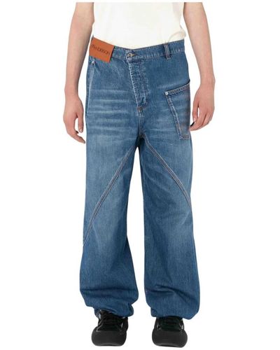 JW Anderson Wide Jeans - Blue
