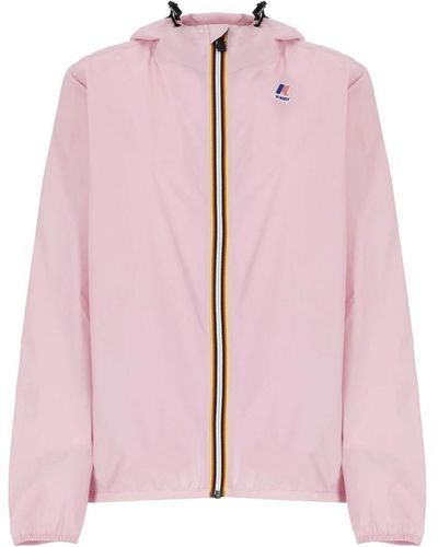 K-Way Wasserdichte rosa jacke mit kapuze - Pink