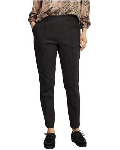 iN FRONT Slim-Fit Trousers - Black
