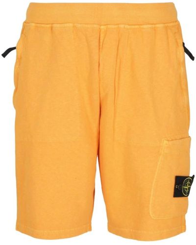 Stone Island Shorts > casual shorts - Orange