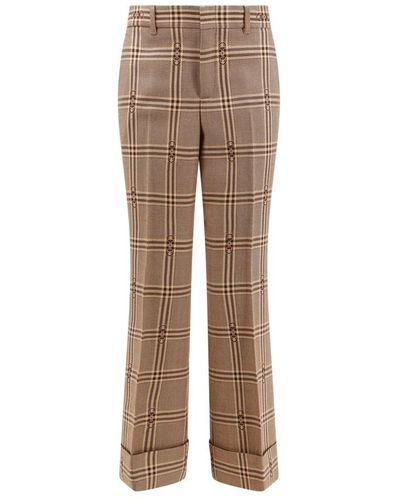 Gucci Wide Trousers - Brown