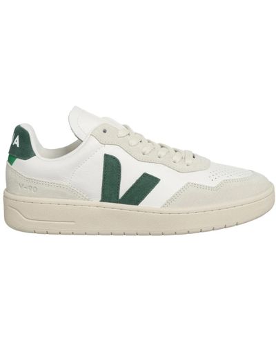 Veja Multicolor v-90 sneakers,weiße/grüne v-90 sneaker - Mehrfarbig