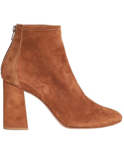 Anna F. Shoes > boots > heeled boots - Marron
