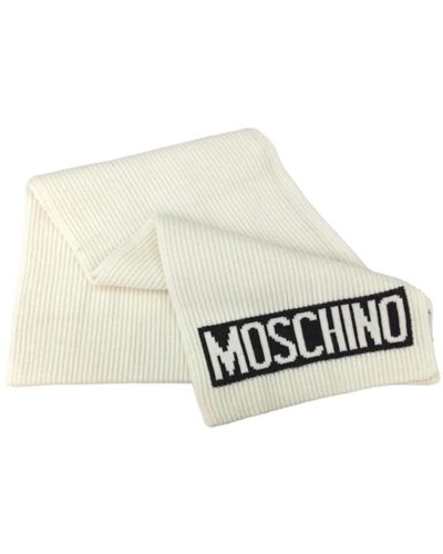 Moschino Winter Scarves - White