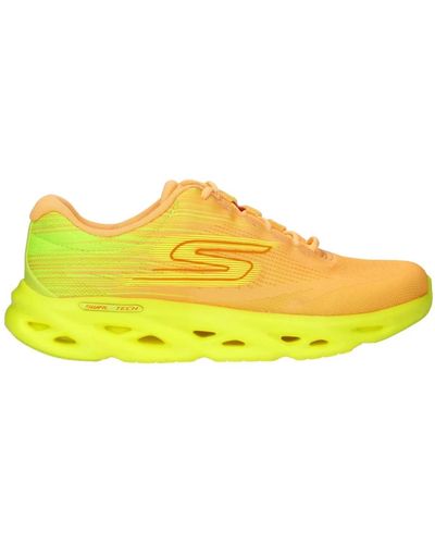 Skechers Sneaker swirl tech speed giallo neon