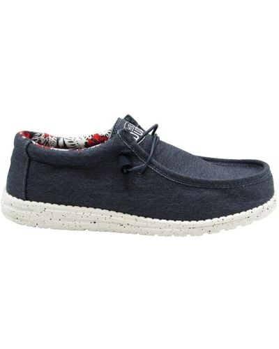 Hey Dude Shoes > Flats > Laced Shoes - Blauw