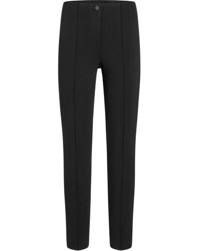 Cambio Pantaloni con cucitura verticale e vita elastica - Nero